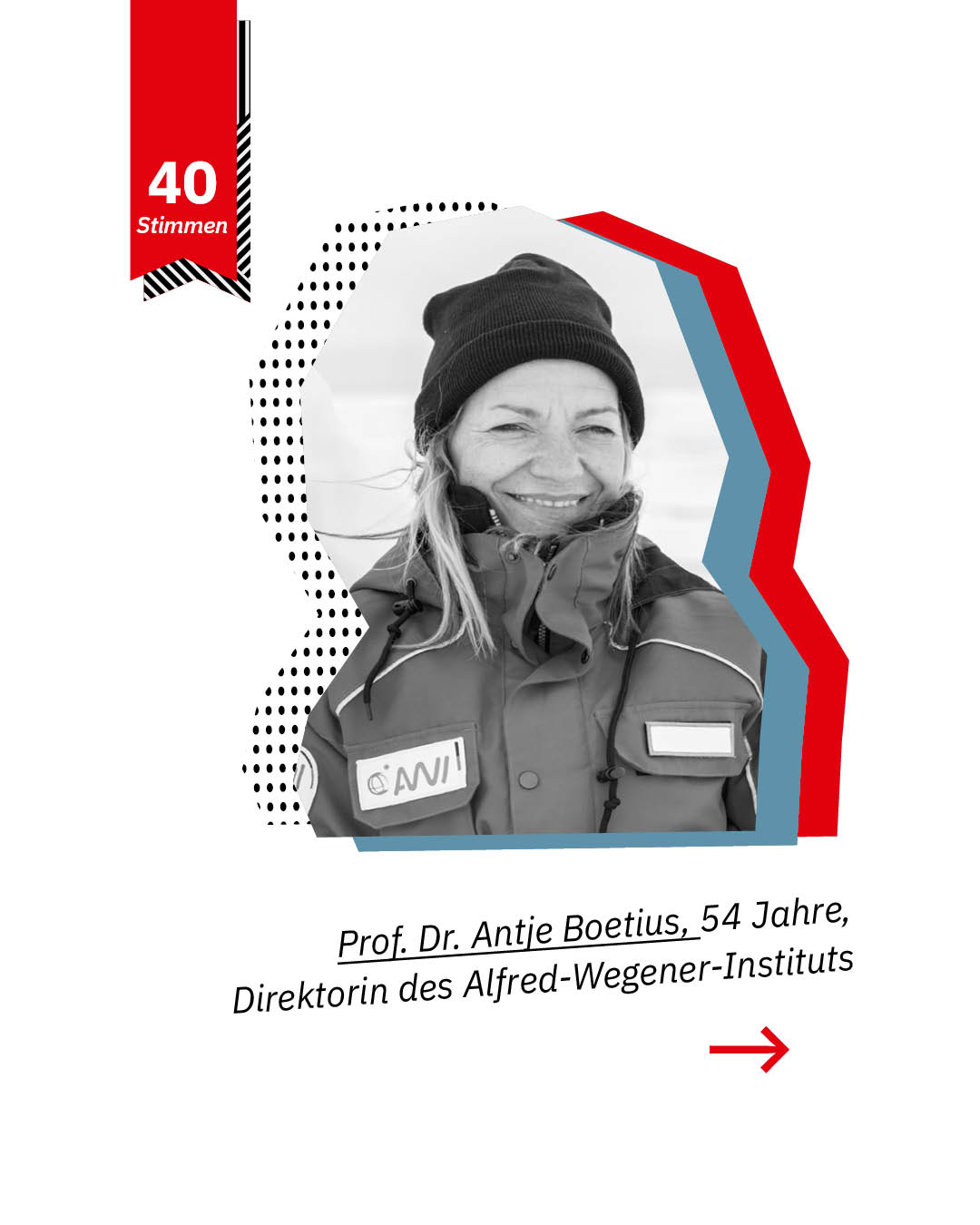 Statement 40 Jahre Gleichberechtigung, Prof. Dr. Antje Boetius, Direktorin Alfred-Wegener-Institut