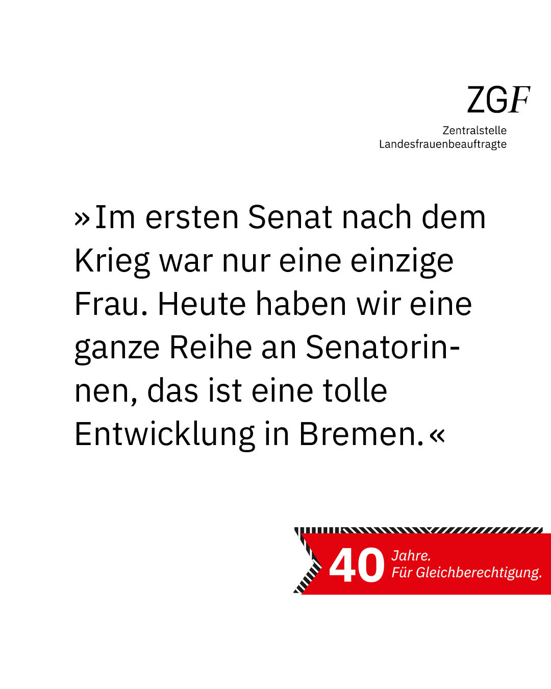 Statement 40 Jahre Gleichberechtigung, Günther Griese, Schlosser in Rente