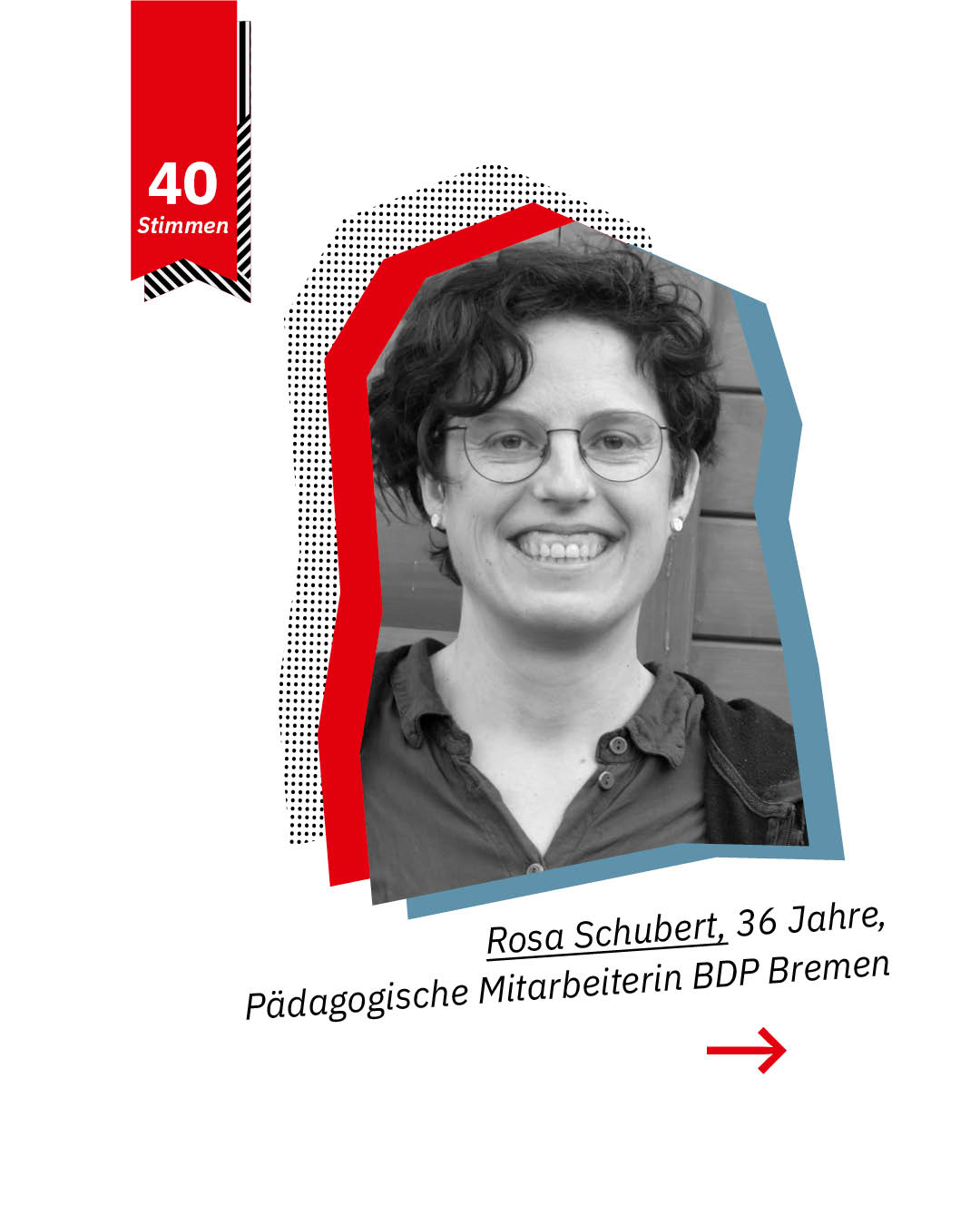 Statement 40 Jahre Gleichberechtigung, Rosa Schubert, Pädagogische Mitarbeiterin BDP Bremen